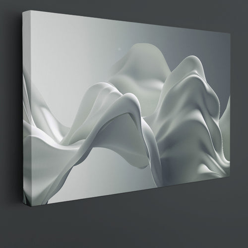 SILK Light Gray Beautiful Luxury Elegant Splash 3d Effect Poster