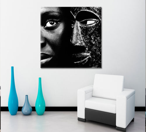 Black Mask African Beauty Contemporary Fine Art