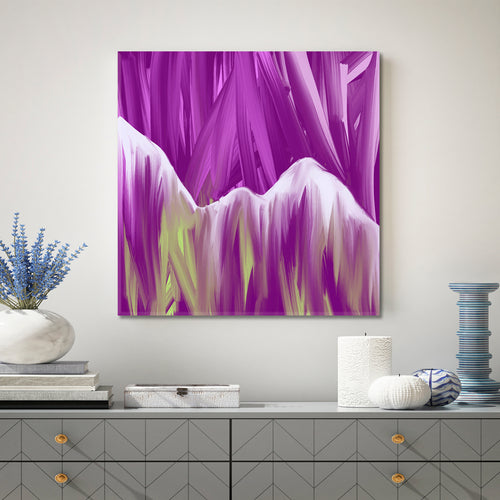 Purple Mountains Landscape Abstract Modern Art