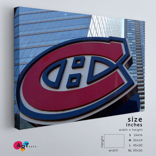 Canada Quebec Montreal Bell Centre Hall of Fame Canvas Print