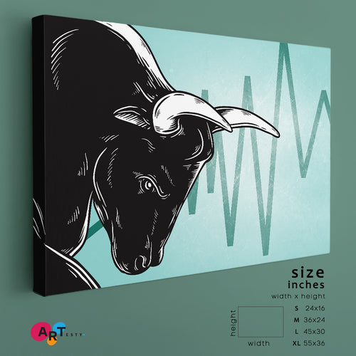 Bull Market Art Icon Business Concept