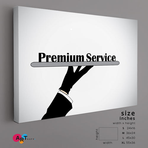 PREMIUM SERVICE Professional Hand Business Concept