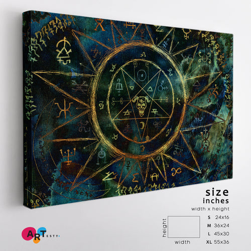 Ouija Magic Mystic Spiritual Pentagram Board