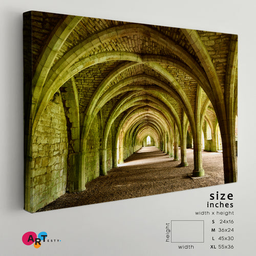 Abbey Cistercian Monastery Vaulted Stone Arch North Yorkshire UK