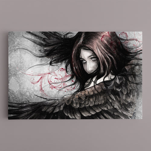 BEAUTIFUL ANGEL Girl with Eagle Wings Fantasy Concept