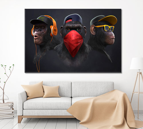 Three Wise Monkeys See No Evil Hear No Evil Speaks no Evil