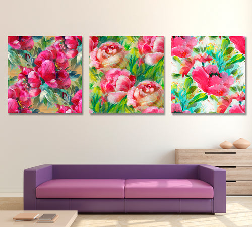 Floral Abstract Posters Set