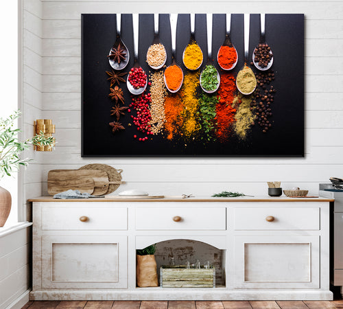 Spices And Condiments Poster