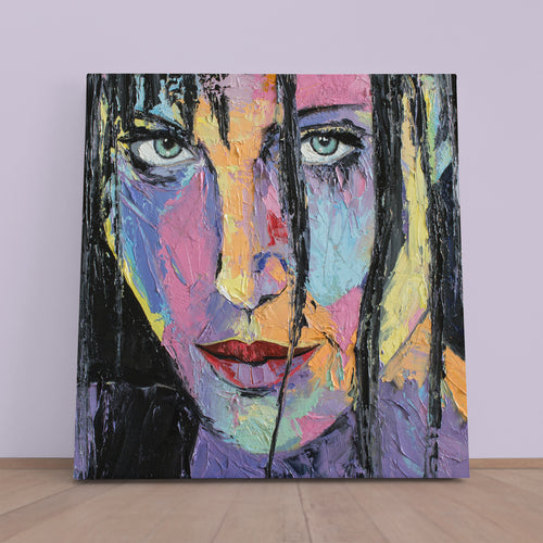 Beautiful Woman Fine Art, Square Panel