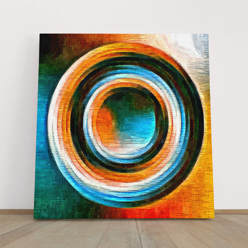 CIRCLE Colored Lines Abstract Shapes Modern Art