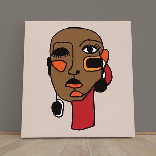 Woman Portrait Modern Abstract Style
