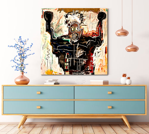 Untitled Boxer Jean Michel Basquiat Style Re-Creation