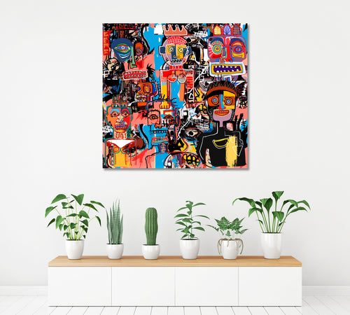 Basquiat Doodles Abstract Poster