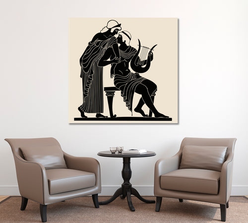 Greek Gods Paris And Elena Mythological Artwork