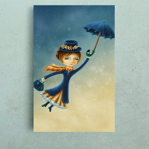 Mary Poppins Returns Fantasy Kids Room Concept Canvas Print - Vertical