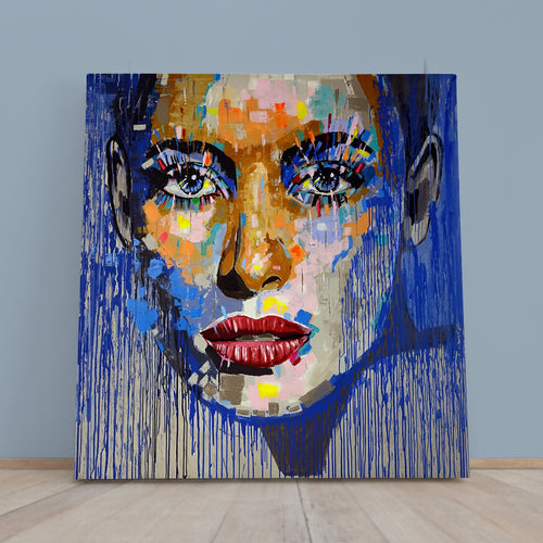 WOMAN Fine Art Modern Grunge Style Trendy | Square