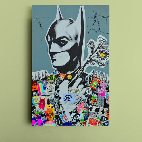 Batman Graffiti Abstract Creativity Street Art Spray Art on the Walls Monreal Canada - Vertical