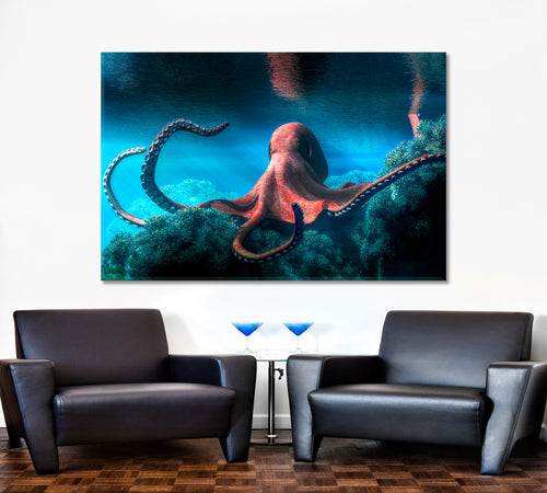 Octopus Underwater World Creative Poster