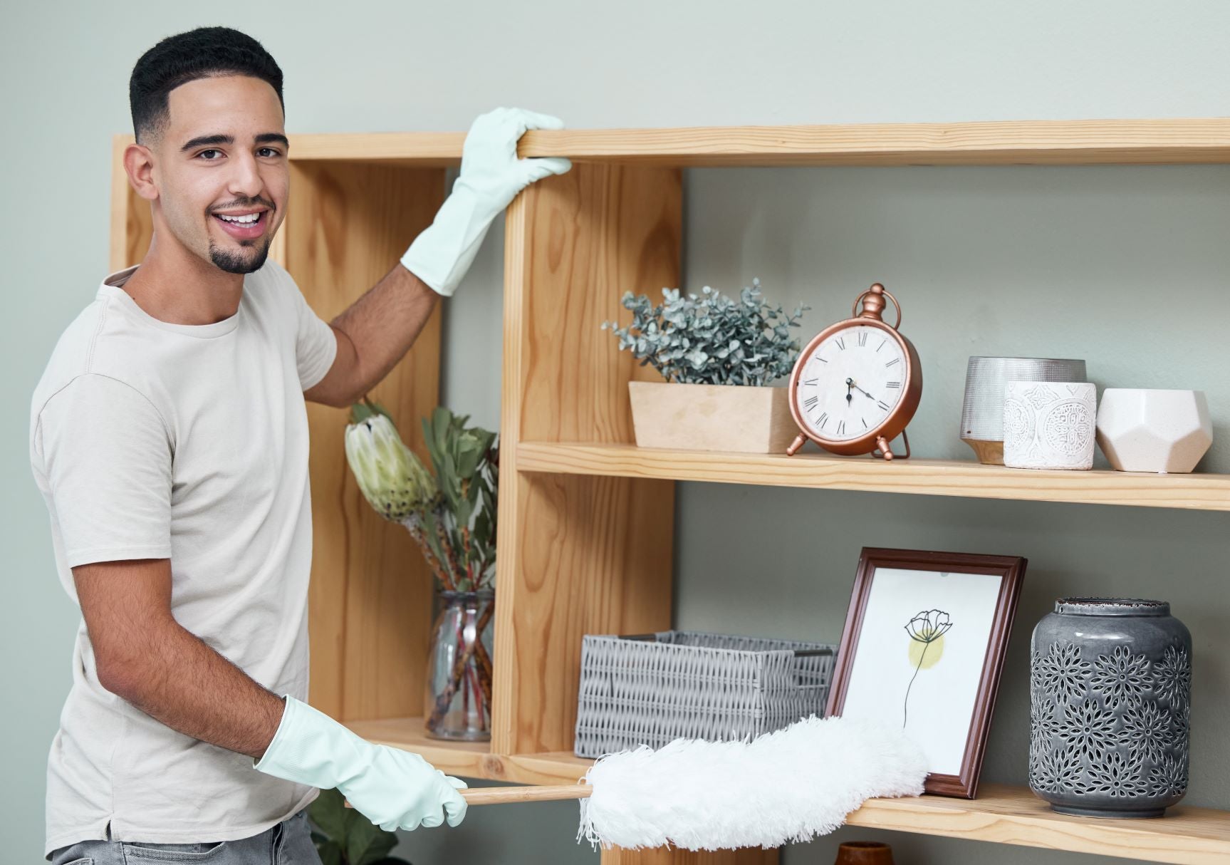 Dust and clean surfaces in your bedroom