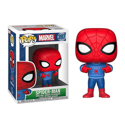 Funko Pop Marvel Holiday Spider-Man with Ugly Sweater| Killer Collectibles