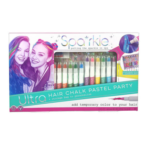 Spa*rkle 5 Hair Chalk Pastels - Metallic, Bright Stripes