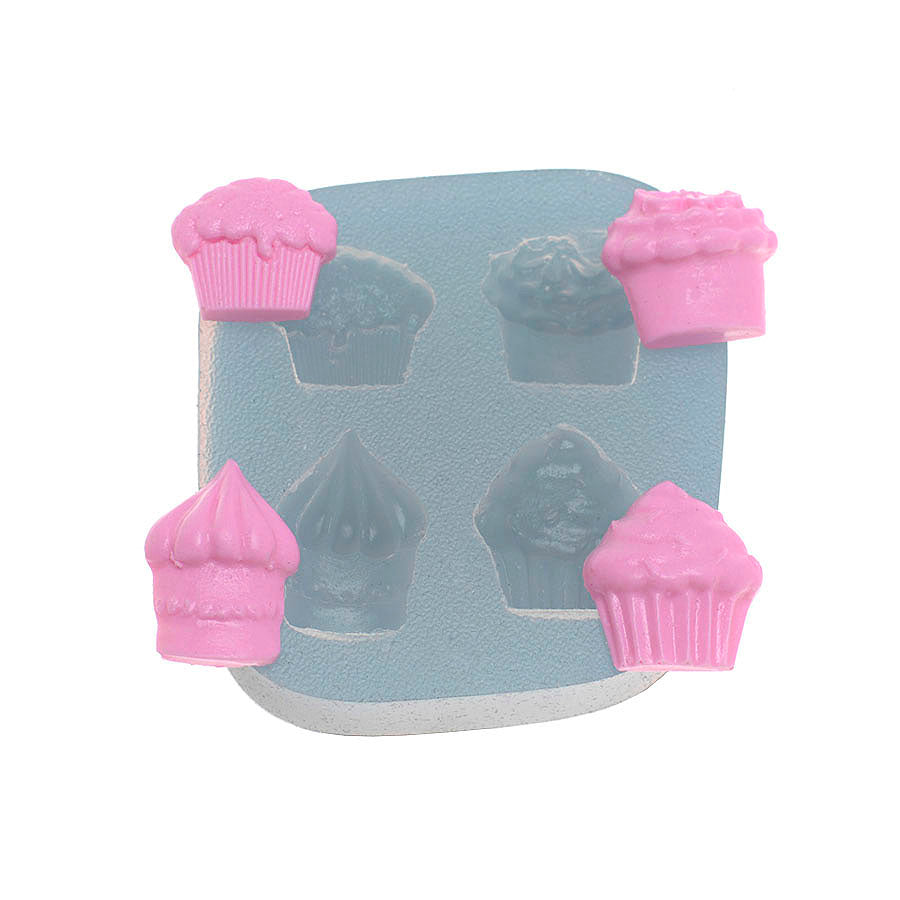 FLEXARTE Trio of Cupcakes Silicone Mold