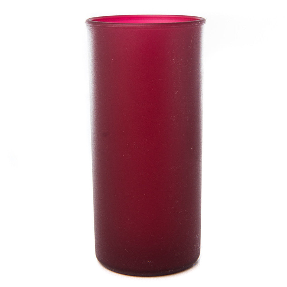 tall red candle holders