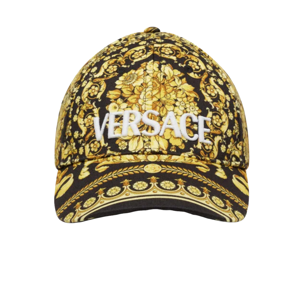 VERSACE BAROCCO PRINT LOGO CAP – Enzo Clothing Store