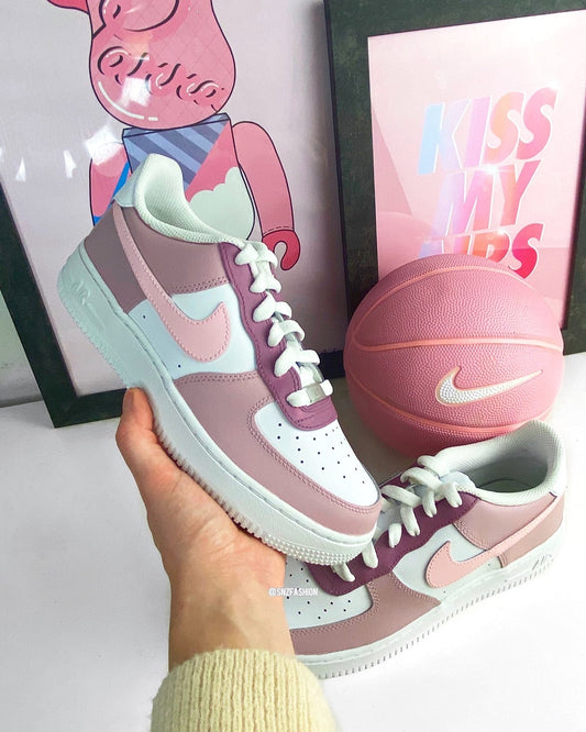 PASTEL HEARTS NIKE AIR FORCE 1'S (BABY/KIDS)