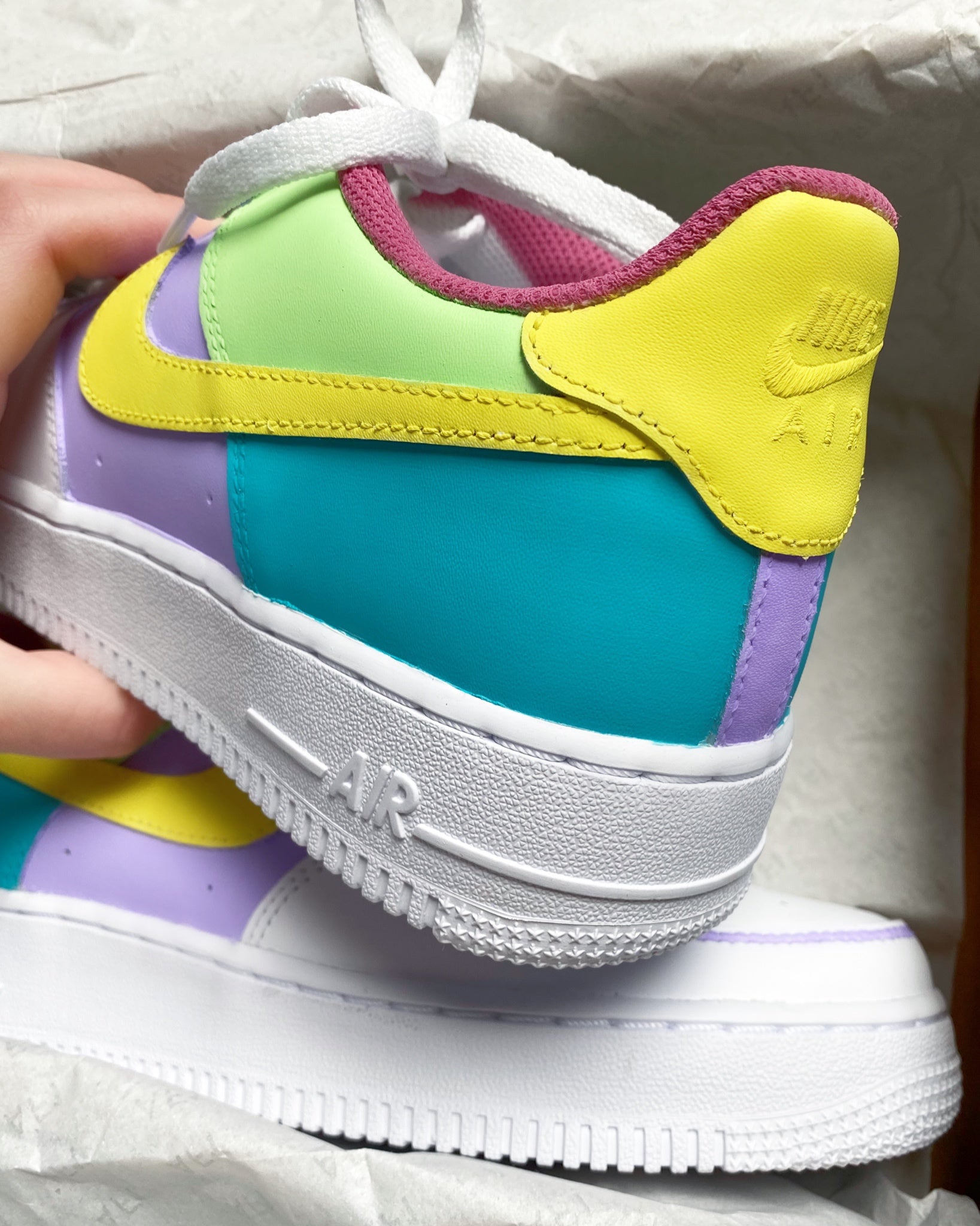 womens rainbow air force 1