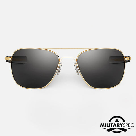 23k Gold Military Special Edition Aviator Men’s Best Seller Sunglasses