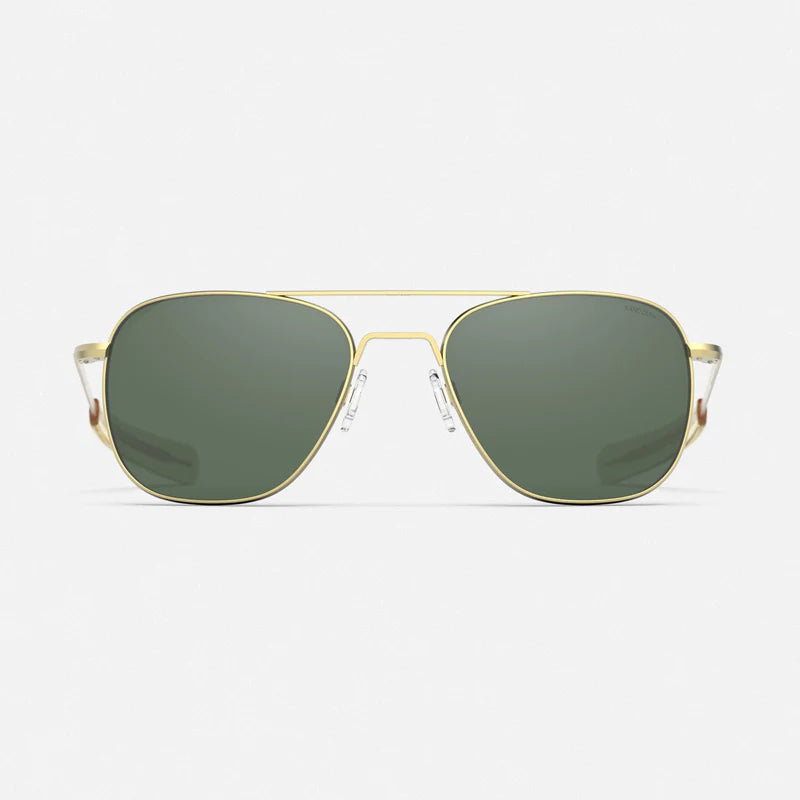 RANDOLPH ENGINEERING 23K Satin Gold Pilot Aviator Sunglasses