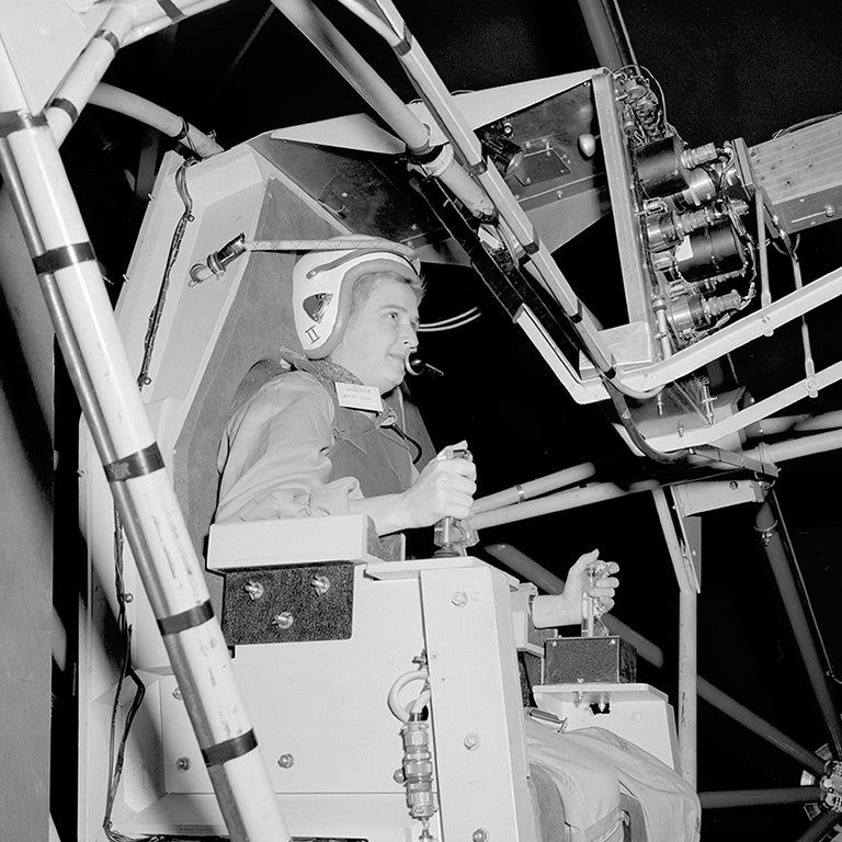 A member of the mercury 13 taking one of the many enduring experiments.