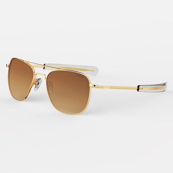 Randolph USA Aviator Polarized Satin Silver