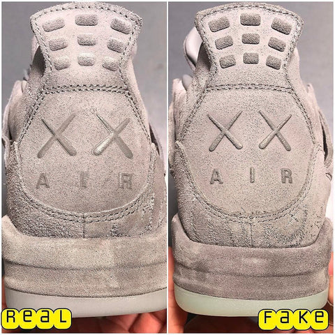 jordan retro 4 kaws fake