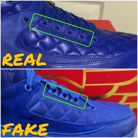 Real vs Fake Jordan 2 Just Don 