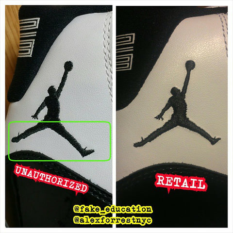 Real vs Fake Jordan 11 Concord – KicksOnABudget