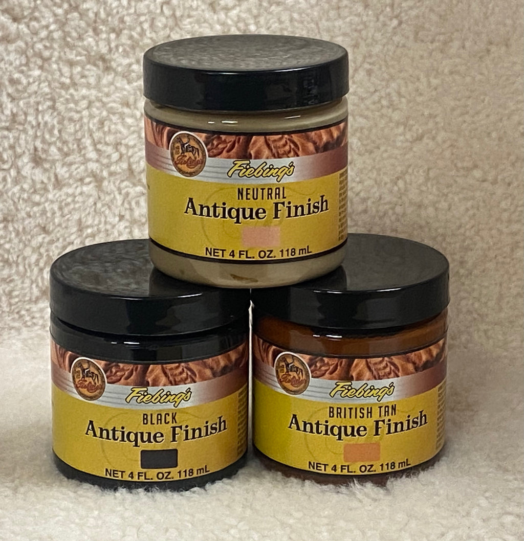 Antique Finish Fiebing's in 10 Colors 4oz/118ml/leather Dyeing