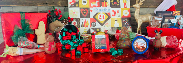 Collection de chocolat de Noël sur boutique en ligne de chocolaterie artisanale 