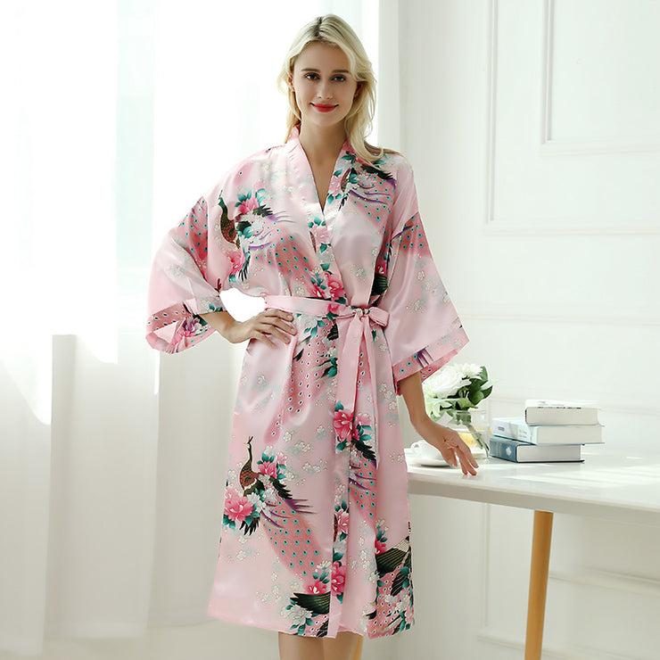 Feminine Flowy Floral-Print Kimono – 1SANSOME