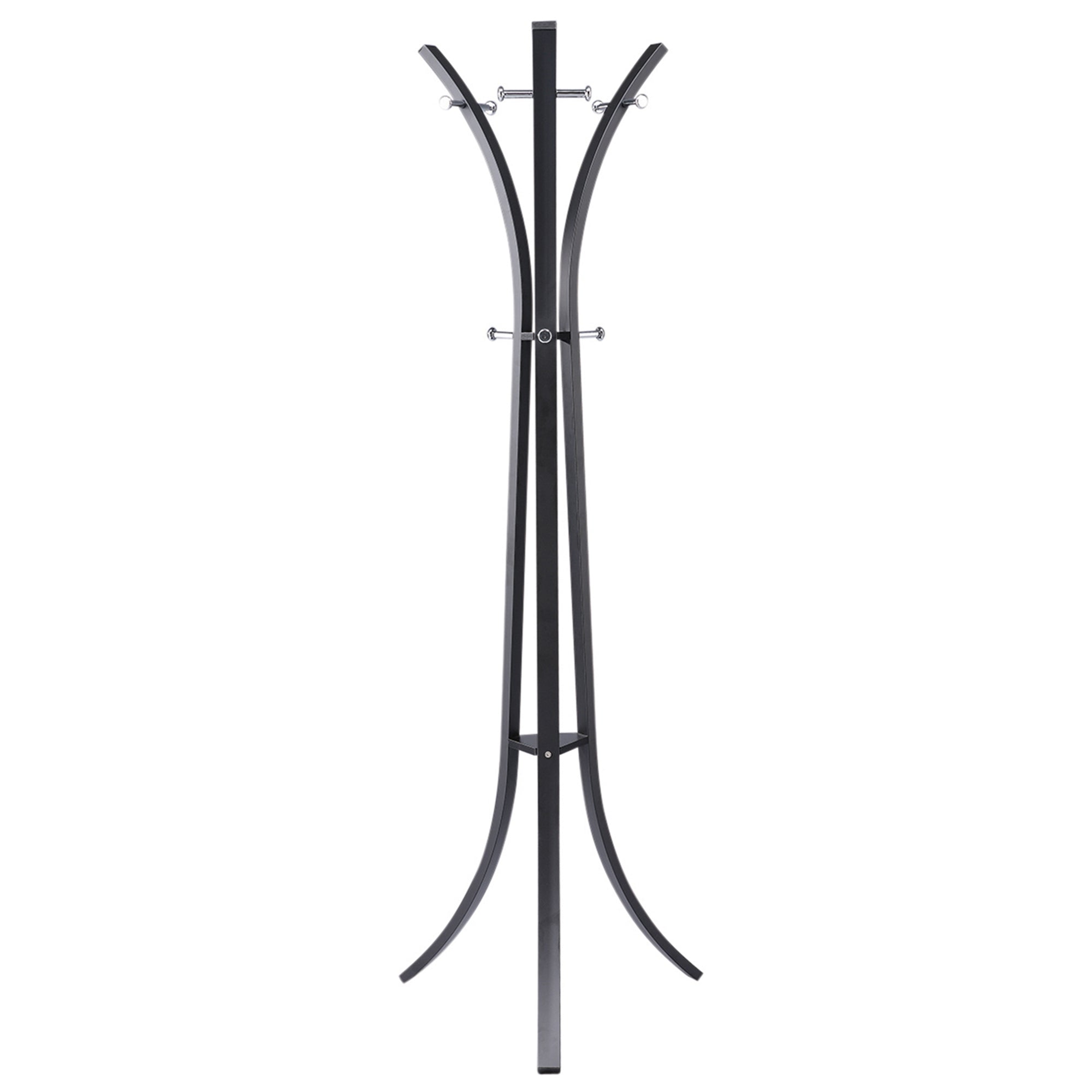 DS BS Metal 7 Hook Garment Rack Clothes Coat Stand 150cm-Black – TSB Living