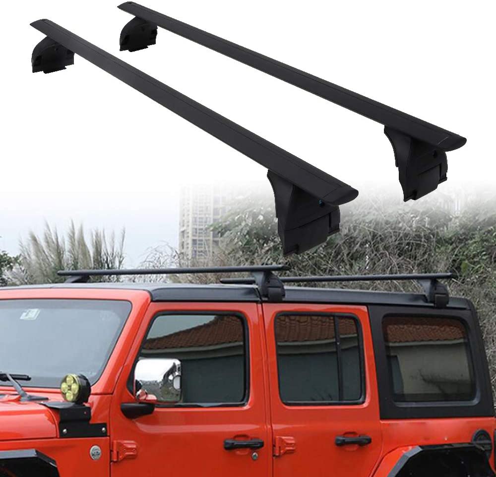 Cross Bars Roof Rail Racks Fit for Jeep Wrangler JK JL Gladiator JT 20 –  Omotor
