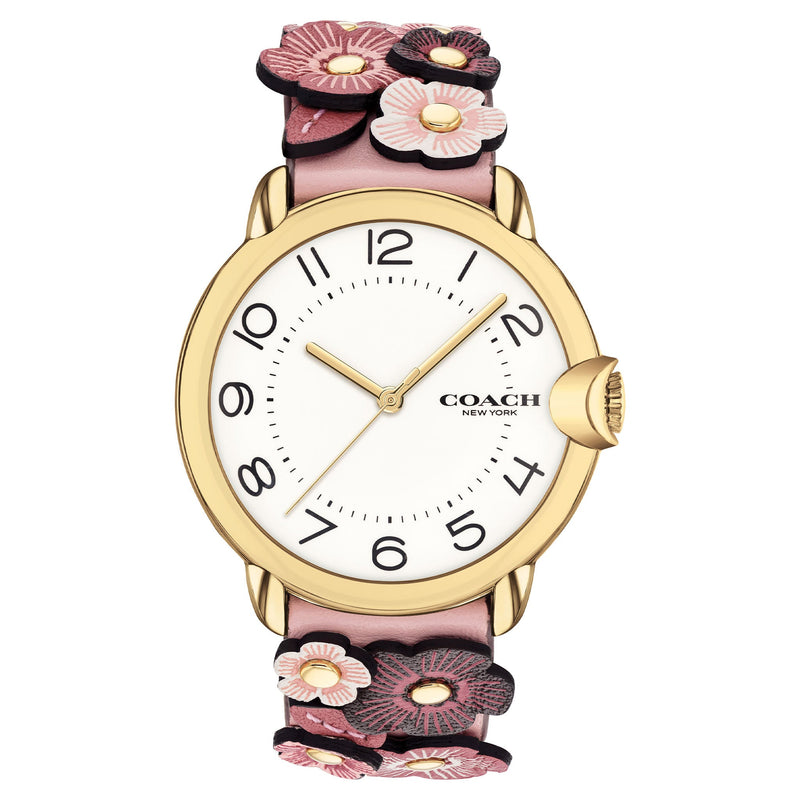 Coach Arden Pink Leather White Dial Women's Watch - 14503786 – MGDL  Distribution