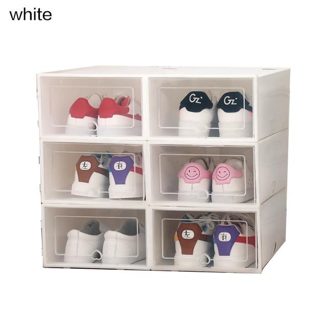 plastic shoe boxes