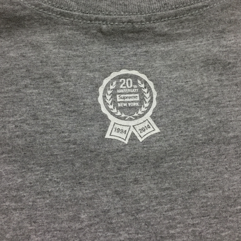 2014 Supreme 20th Anniversary Grey Box Logo Tee – Dukes Archive