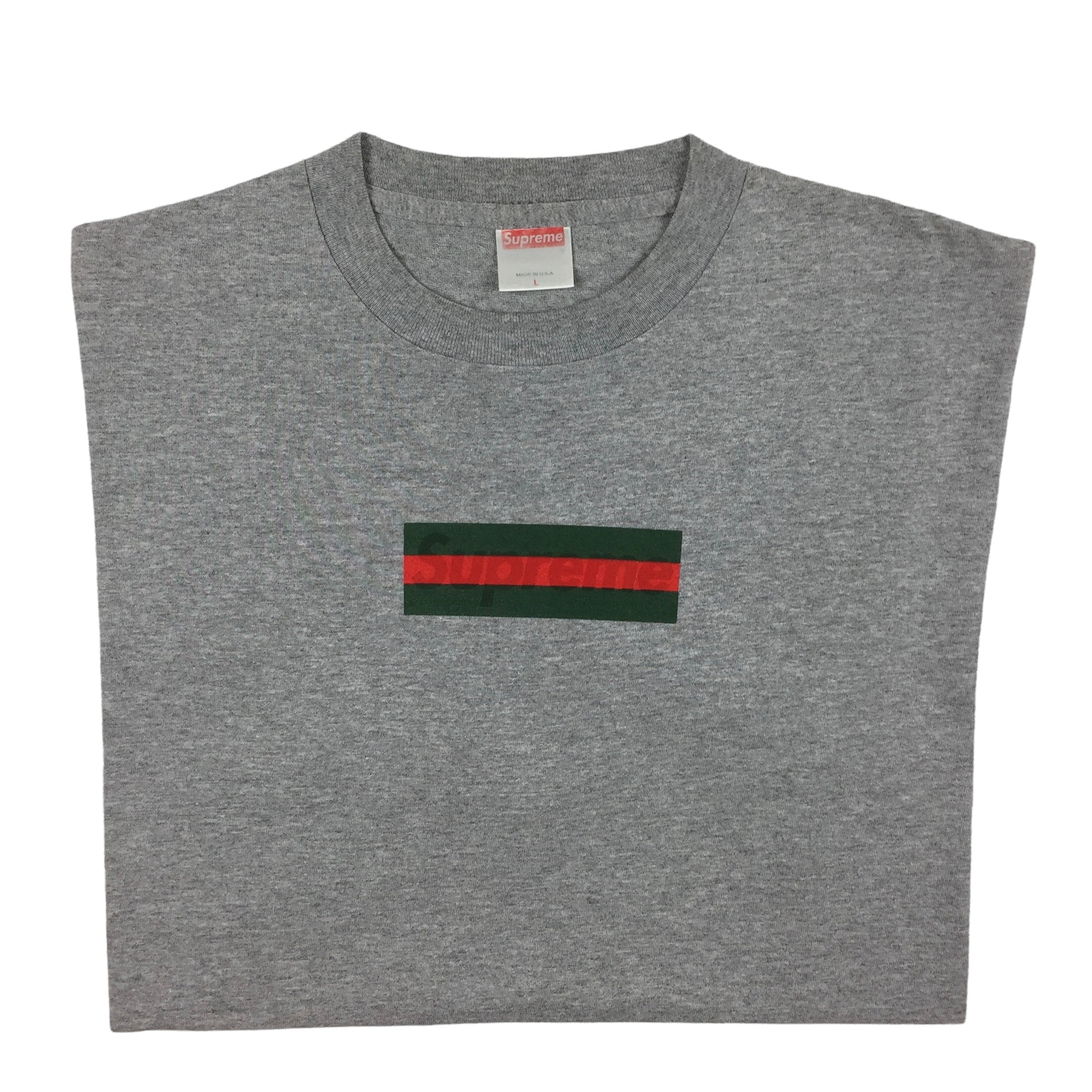 2000 Supreme Gucci Grey Box Logo Tee – Dukes Archive