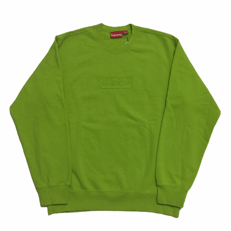 2020 Supreme Lime Green Cutout Logo Crewneck – Dukes Archive