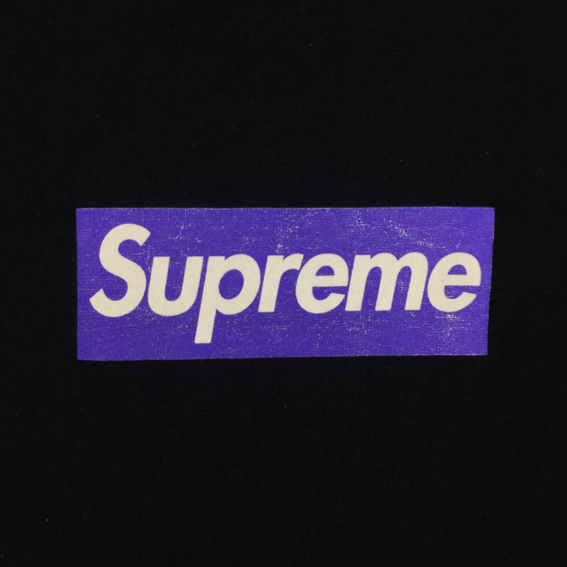 2005 Supreme Purple Black Box Logo Tee