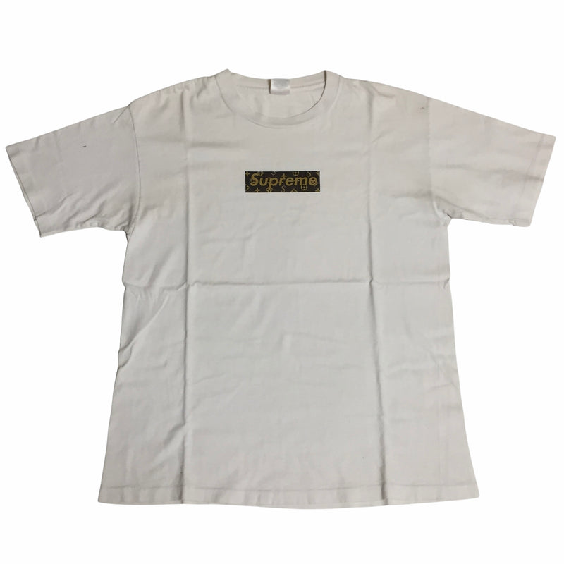 2000 Supreme LV White Monogram Box Logo Tee