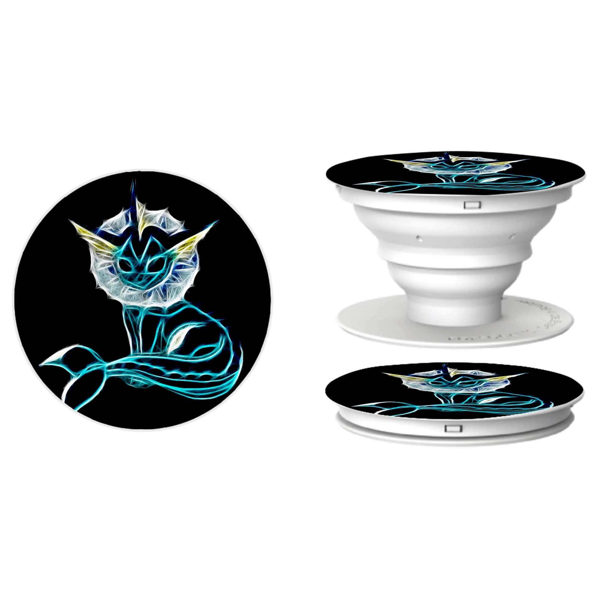 Pokemon Art Vaporeon Pop Socket Popsockets Phone Grip And Stand Teecustom